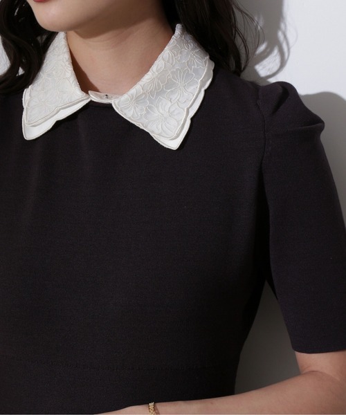 PROPORTION BODY DRESSING（プロポーションボディドレッシング）の「クラシカルレイヤーカラーニットワンピース / 1212140900（ワンピース・レディース・ダークグレー/ブルー/グレー・SMALL/MEDIUM）」の12枚目の写真