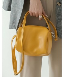 [神山まりあさん着用]フェイクレザー2WAYワンハンドルバッグ