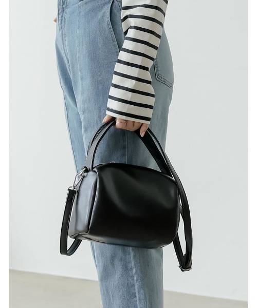 Re:EDIT（リエディ）の「[神山まりあさん着用]フェイクレザー2WAYワンハンドルバッグ（ハンドバッグ・レディース・グリーン/イエロー/ブラック・FREE）」の9枚目の写真