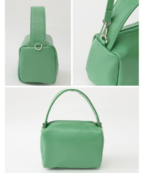 Re:EDIT（リエディ）の「[神山まりあさん着用]フェイクレザー2WAYワンハンドルバッグ（ハンドバッグ・レディース・グリーン/イエロー/ブラック・FREE）」の20枚目の写真