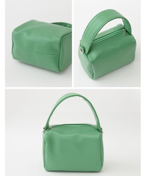 Re:EDIT（リエディ）の「[神山まりあさん着用]フェイクレザー2WAYワンハンドルバッグ（ハンドバッグ・レディース・グリーン/イエロー/ブラック・FREE）」の21枚目の写真