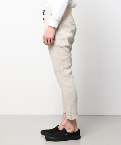 TRANSIT(トランジット)の「TRANSIT/トランジット/easy LINEN PANTS(その他パンツ・メンズ・ブラック/ベージュ・X-SMALL/SMALL)」の3枚目の写真