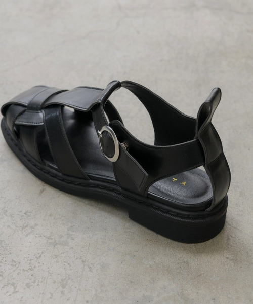 RETRO GIRL（レトロガール）の「グルカサンダル（サンダル・レディース・ブラック/ブラウン/オフホワイト・M/L）」の13枚目の写真