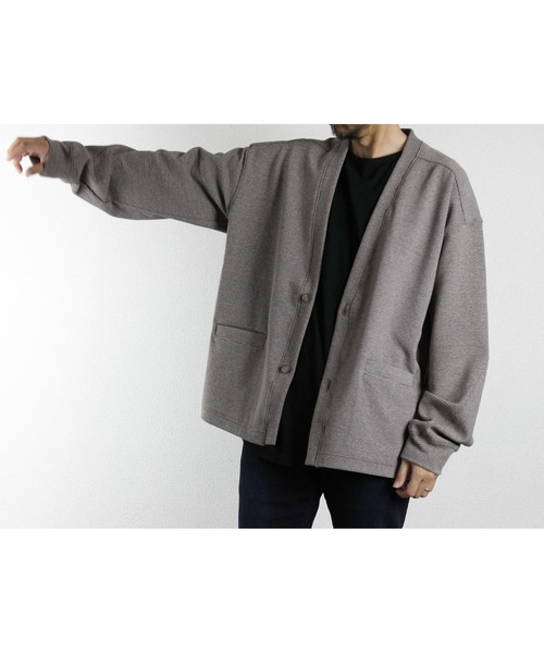LiSS(リス)の「【Ls】【LiSS】ルーズシルエット カーディガン(カーディガン/ボレロ・メンズ・ブラック/ベージュ/グレー・1/2)」の3枚目の写真