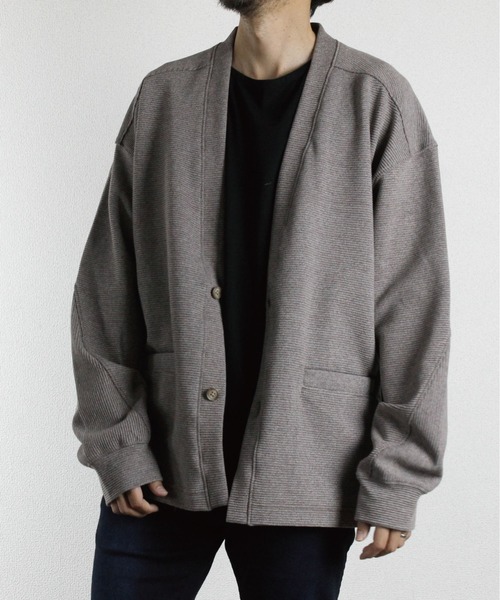 LiSS(リス)の「【Ls】【LiSS】ルーズシルエット カーディガン(カーディガン/ボレロ・メンズ・ブラック/ベージュ/グレー・1/2)」の18枚目の写真