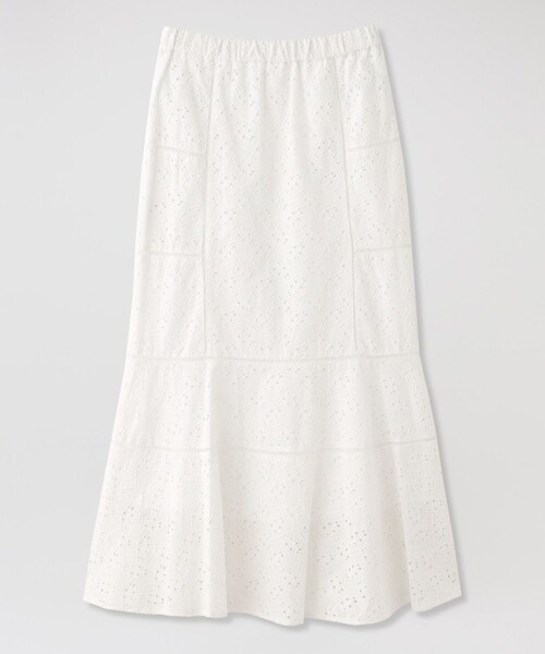 LOVELESS（ラブレス）の「ジオメトリックレーススカート（スカート・レディース・ブラック/オフホワイト・36/34）」の9枚目の写真