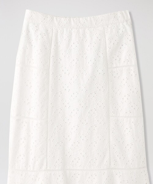 LOVELESS（ラブレス）の「ジオメトリックレーススカート（スカート・レディース・ブラック/オフホワイト・36/34）」の7枚目の写真