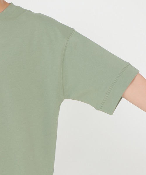 ikka(イッカ)の「ミニ裏毛スウェットライク半袖T(Tシャツ/カットソー・レディース・チャコールグレー/ライトグレー/オフホワイト/イエロー/グリーン・S/M/L)」の18枚目の写真