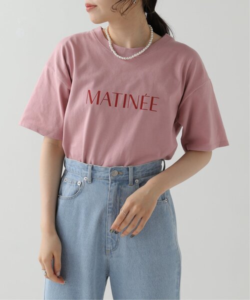 RAY CASSIN(レイカズン)の「カラーフレンチロゴTシャツ(Tシャツ/カットソー・レディース・ベージュ/オフホワイト/ピンク・FREE)」の9枚目の写真