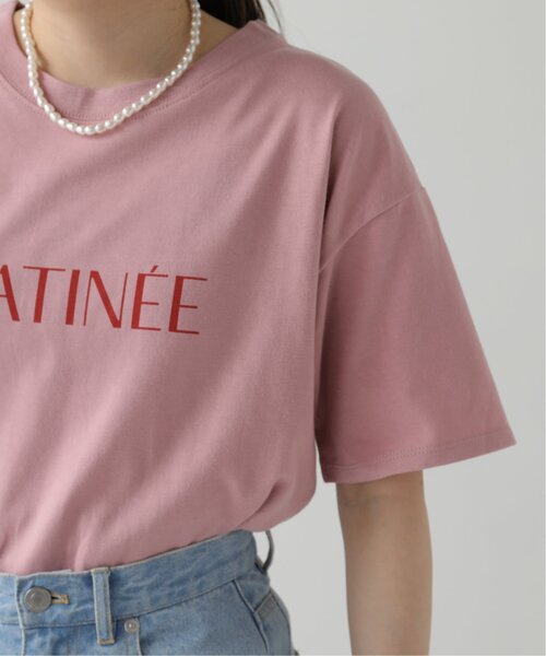 RAY CASSIN(レイカズン)の「カラーフレンチロゴTシャツ(Tシャツ/カットソー・レディース・ベージュ/オフホワイト/ピンク・FREE)」の12枚目の写真