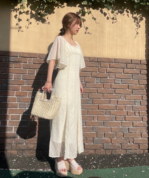 one after another NICE CLAUP(ワンアフターアナザーナイスクラップ)の「flower刺しゅうワンピ(ワンピース・レディース・ブラック/ピンク/アイボリー・FREE)」の17枚目の写真