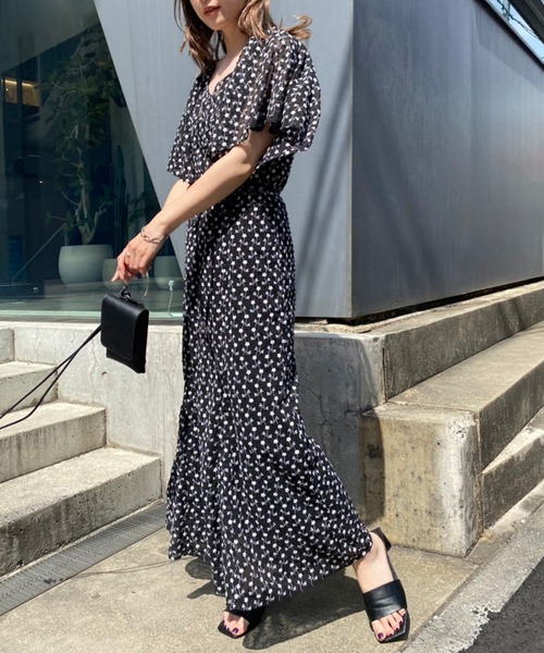 one after another NICE CLAUP(ワンアフターアナザーナイスクラップ)の「flower刺しゅうワンピ(ワンピース・レディース・ブラック/ピンク/アイボリー・FREE)」の12枚目の写真