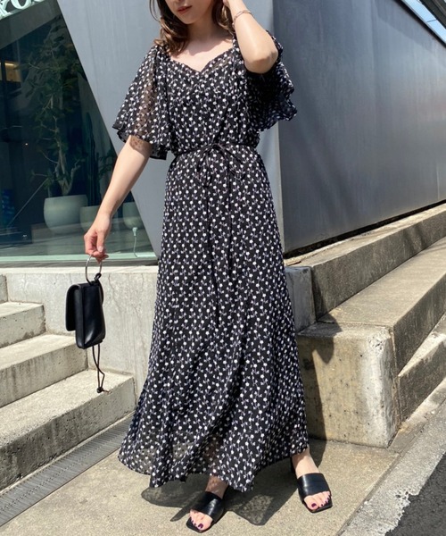 one after another NICE CLAUP(ワンアフターアナザーナイスクラップ)の「flower刺しゅうワンピ(ワンピース・レディース・ブラック/ピンク/アイボリー・FREE)」の11枚目の写真