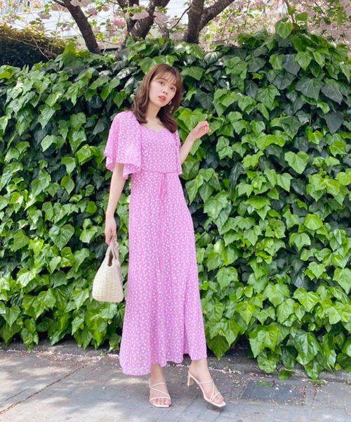 one after another NICE CLAUP(ワンアフターアナザーナイスクラップ)の「flower刺しゅうワンピ(ワンピース・レディース・ブラック/ピンク/アイボリー・FREE)」の21枚目の写真