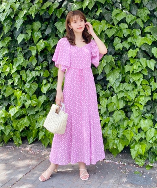 one after another NICE CLAUP(ワンアフターアナザーナイスクラップ)の「flower刺しゅうワンピ(ワンピース・レディース・ブラック/ピンク/アイボリー・FREE)」の20枚目の写真