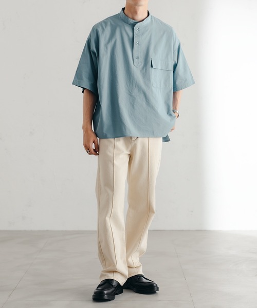 epnok（エプノック）の「センターシームストレートデニム（デニムパンツ・メンズ・ブラック/グレー/ダークインディゴブルー/ナチュラル・SMALL/MEDIUM/LARGE）」の20枚目の写真