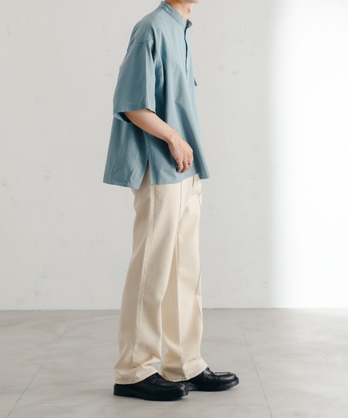 epnok（エプノック）の「センターシームストレートデニム（デニムパンツ・メンズ・ブラック/グレー/ダークインディゴブルー/ナチュラル・SMALL/MEDIUM/LARGE）」の21枚目の写真