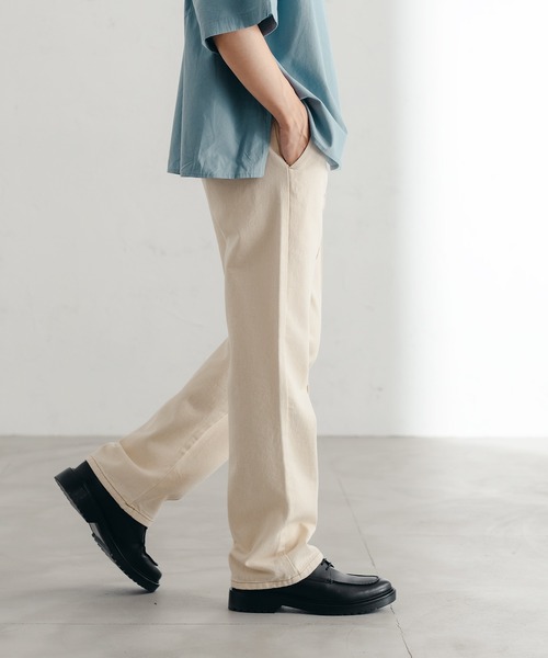 epnok（エプノック）の「センターシームストレートデニム（デニムパンツ・メンズ・ブラック/グレー/ダークインディゴブルー/ナチュラル・SMALL/MEDIUM/LARGE）」の18枚目の写真