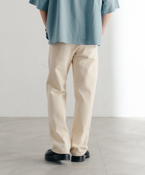 epnok（エプノック）の「センターシームストレートデニム（デニムパンツ・メンズ・ブラック/グレー/ダークインディゴブルー/ナチュラル・SMALL/MEDIUM/LARGE）」の19枚目の写真