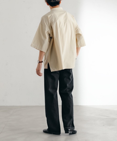 epnok（エプノック）の「センターシームストレートデニム（デニムパンツ・メンズ・ブラック/グレー/ダークインディゴブルー/ナチュラル・SMALL/MEDIUM/LARGE）」の10枚目の写真