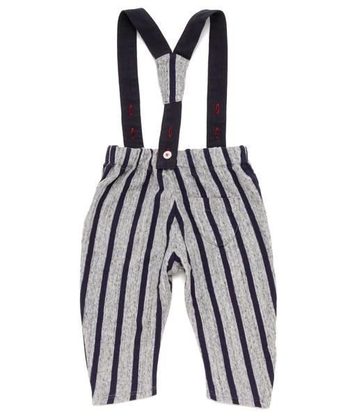 green label relaxing(グリーンレーベルリラクシング)の「green label relaxing別注 ARCH&LINE サスペンダーパンツ◆(その他パンツ・キッズ・グレー/ネイビー・75cm/85cm)」の9枚目の写真
