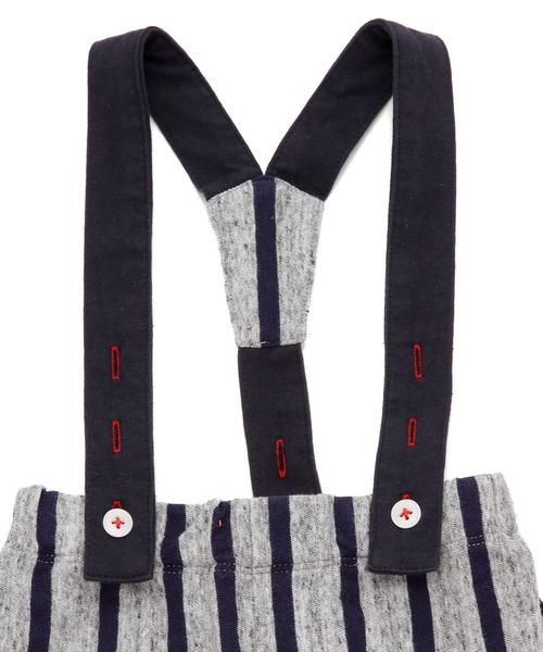 green label relaxing(グリーンレーベルリラクシング)の「green label relaxing別注 ARCH&LINE サスペンダーパンツ◆(その他パンツ・キッズ・グレー/ネイビー・75cm/85cm)」の10枚目の写真
