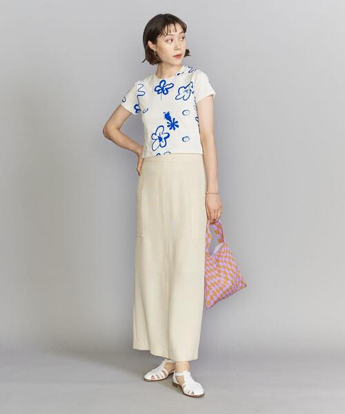 tシャツ THE OPEN PRODUCT FLOWER BABY T-SHIRT GTO222TS004 レディース TheOpen Product tシャツ THE OPEN PRODUCT FLOWER BABY T-SHIRT