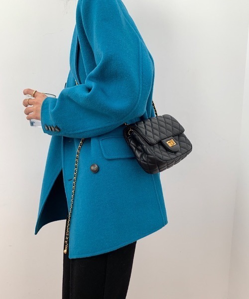 Mayree（メイリー）の「【almo】ブルーチェスターコート(SP)（チェスターコート・レディース・ブルー・FREE）」の5枚目の写真