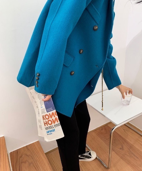 Mayree（メイリー）の「【almo】ブルーチェスターコート(SP)（チェスターコート・レディース・ブルー・FREE）」の12枚目の写真