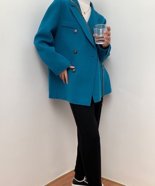 Mayree（メイリー）の「【almo】ブルーチェスターコート(SP)（チェスターコート・レディース・ブルー・FREE）」の19枚目の写真