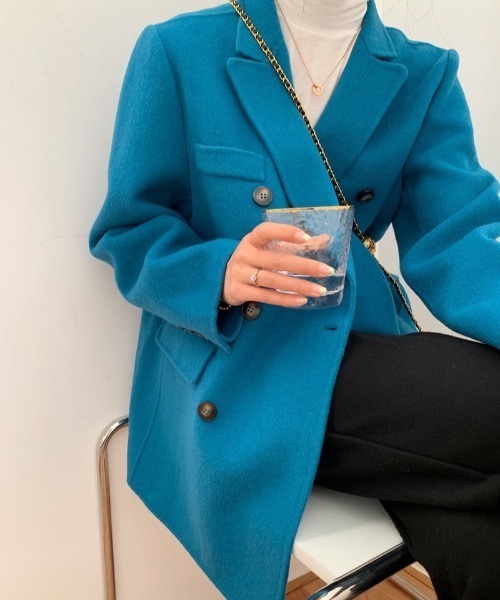 Mayree（メイリー）の「【almo】ブルーチェスターコート(SP)（チェスターコート・レディース・ブルー・FREE）」の20枚目の写真