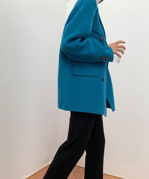 Mayree（メイリー）の「【almo】ブルーチェスターコート(SP)（チェスターコート・レディース・ブルー・FREE）」の21枚目の写真