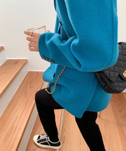 Mayree（メイリー）の「【almo】ブルーチェスターコート(SP)（チェスターコート・レディース・ブルー・FREE）」の22枚目の写真