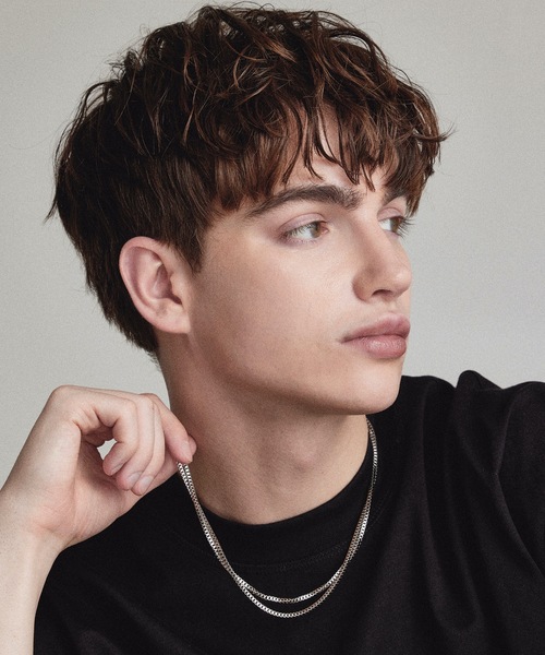 HYPE（ハイプ）の「【HYPE】ハイプ/ スリーボックスチェーンネックレス（ネックレス・メンズ・シルバー・FREE）」の5枚目の写真