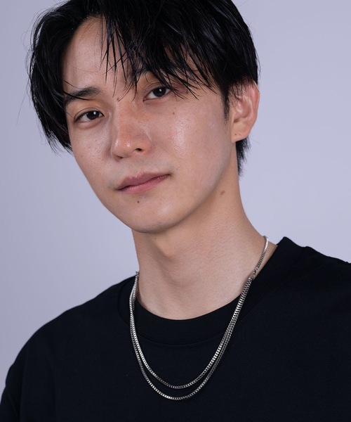 HYPE（ハイプ）の「【HYPE】ハイプ/ スリーボックスチェーンネックレス（ネックレス・メンズ・シルバー・FREE）」の4枚目の写真