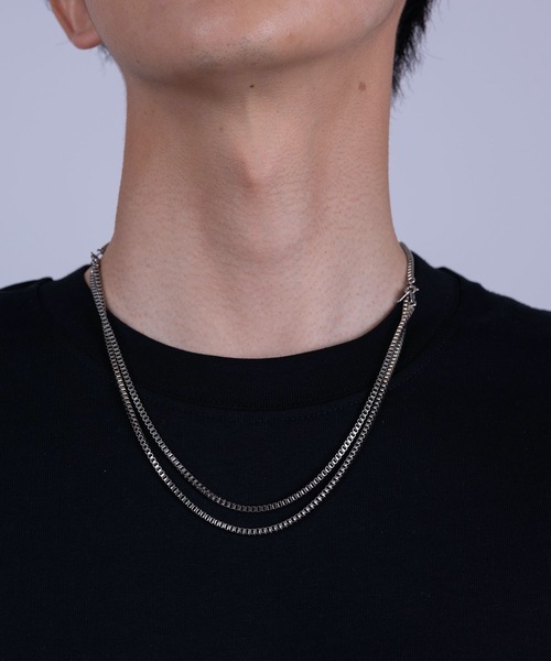 HYPE（ハイプ）の「【HYPE】ハイプ/ スリーボックスチェーンネックレス（ネックレス・メンズ・シルバー・FREE）」の13枚目の写真