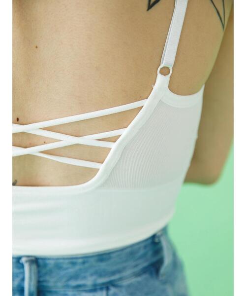 koe（コエ）の「【パット付き】テレコブラトップキャミ＊（キャミソール・レディース・ホワイト/ブラック/ベージュ・M）」の10枚目の写真