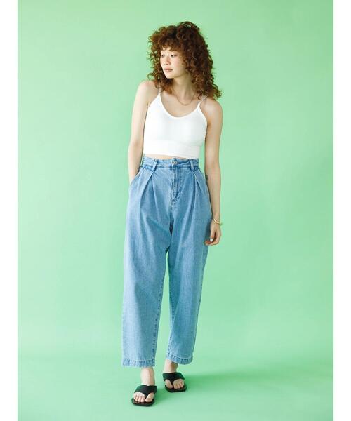 koe（コエ）の「【パット付き】テレコブラトップキャミ＊（キャミソール・レディース・ホワイト/ブラック/ベージュ・M）」の7枚目の写真