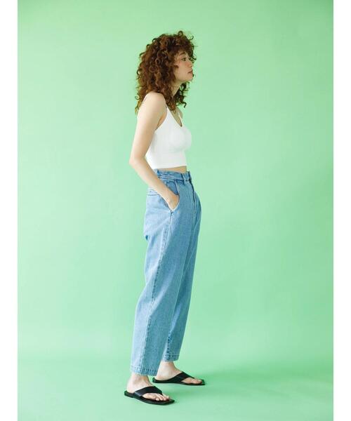 koe（コエ）の「【パット付き】テレコブラトップキャミ＊（キャミソール・レディース・ホワイト/ブラック/ベージュ・M）」の6枚目の写真