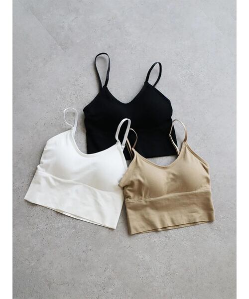 koe（コエ）の「【パット付き】テレコブラトップキャミ＊（キャミソール・レディース・ホワイト/ブラック/ベージュ・M）」の20枚目の写真