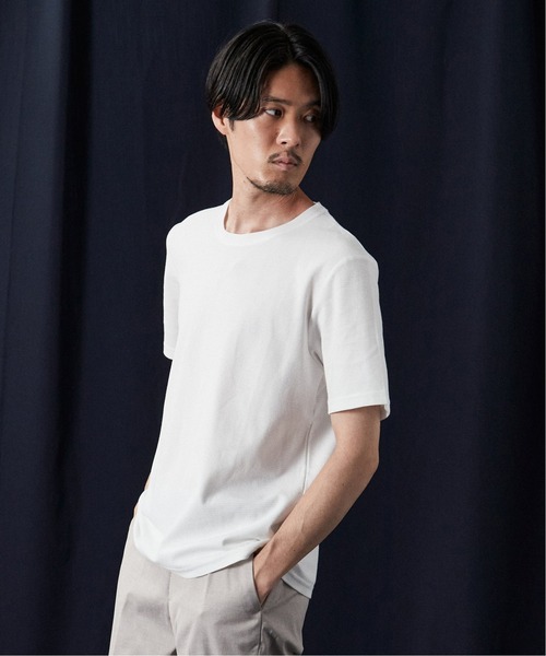 EDIFICE(エディフィス)の「"吸水速乾機能" COOLMAX ハニカム ボーダー クルーネックTシャツ(Tシャツ/カットソー・メンズ・ホワイト/ネイビー/カーキ/ブルー系その他・SMALL/MEDIUM/LARGE/X-LARGE)」の15枚目の写真