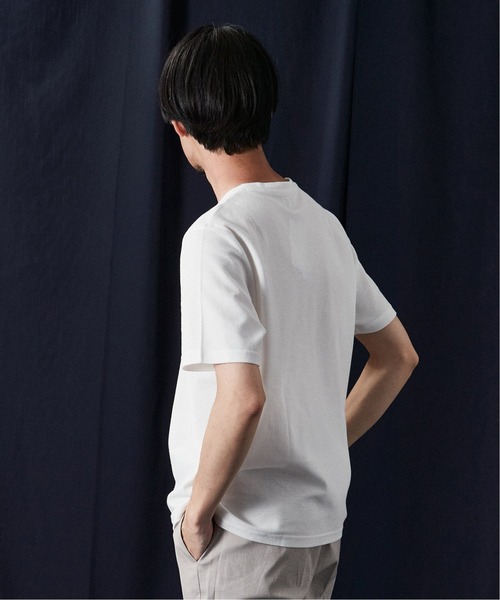 EDIFICE(エディフィス)の「"吸水速乾機能" COOLMAX ハニカム ボーダー クルーネックTシャツ(Tシャツ/カットソー・メンズ・ホワイト/ネイビー/カーキ/ブルー系その他・SMALL/MEDIUM/LARGE/X-LARGE)」の16枚目の写真