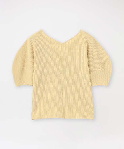 LOVELESS（ラブレス）の「クリンプランダムリブトップス（Tシャツ/カットソー・レディース・ホワイト系その他/イエロー系その他2/ネイビー・FREE）」の4枚目の写真