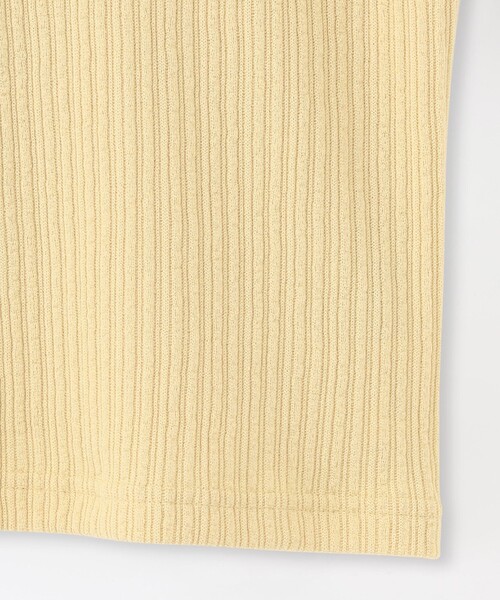 LOVELESS（ラブレス）の「クリンプランダムリブトップス（Tシャツ/カットソー・レディース・ホワイト系その他/イエロー系その他2/ネイビー・FREE）」の7枚目の写真