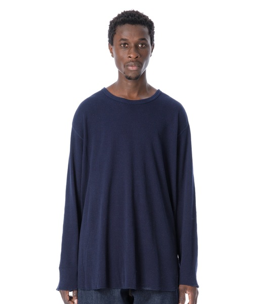 DAILY STANDARD by SANDINISTA(デイリースタンダードバイサンディニスタ)の「Cadet Easy Fit Thermal Top / イージフィットサーマルトップ(Tシャツ/カットソー・メンズ・ブラック/ネイビー/オリーブ/ヘザーグレー・SMALL/MEDIUM/LARGE)」の4枚目の写真
