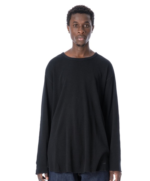 DAILY STANDARD by SANDINISTA(デイリースタンダードバイサンディニスタ)の「Cadet Easy Fit Thermal Top / イージフィットサーマルトップ(Tシャツ/カットソー・メンズ・ブラック/ネイビー/オリーブ/ヘザーグレー・SMALL/MEDIUM/LARGE)」の2枚目の写真