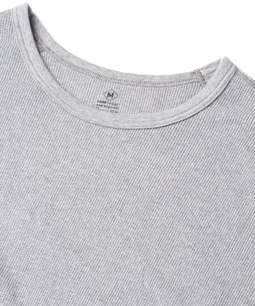 DAILY STANDARD by SANDINISTA(デイリースタンダードバイサンディニスタ)の「Cadet Easy Fit Thermal Top / イージフィットサーマルトップ(Tシャツ/カットソー・メンズ・ブラック/ネイビー/オリーブ/ヘザーグレー・SMALL/MEDIUM/LARGE)」の21枚目の写真