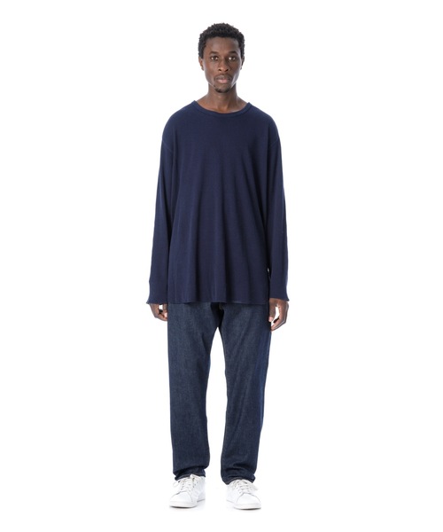 DAILY STANDARD by SANDINISTA(デイリースタンダードバイサンディニスタ)の「Cadet Easy Fit Thermal Top / イージフィットサーマルトップ(Tシャツ/カットソー・メンズ・ブラック/ネイビー/オリーブ/ヘザーグレー・SMALL/MEDIUM/LARGE)」の10枚目の写真