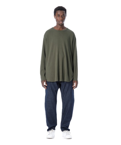 DAILY STANDARD by SANDINISTA(デイリースタンダードバイサンディニスタ)の「Cadet Easy Fit Thermal Top / イージフィットサーマルトップ(Tシャツ/カットソー・メンズ・ブラック/ネイビー/オリーブ/ヘザーグレー・SMALL/MEDIUM/LARGE)」の12枚目の写真