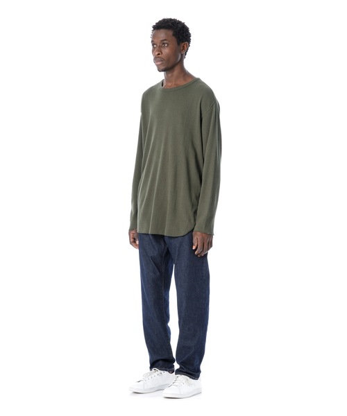 DAILY STANDARD by SANDINISTA(デイリースタンダードバイサンディニスタ)の「Cadet Easy Fit Thermal Top / イージフィットサーマルトップ(Tシャツ/カットソー・メンズ・ブラック/ネイビー/オリーブ/ヘザーグレー・SMALL/MEDIUM/LARGE)」の13枚目の写真